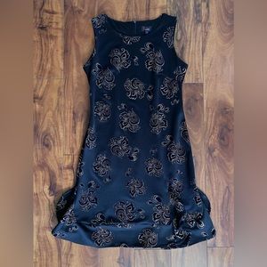 JM Studio Black and Gold Glitter Cocktail Dress